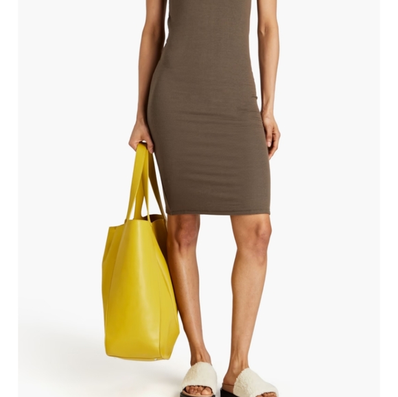 Anthony Thomas Melillo's T-shirt Midi dress, Knit, Taupe, size M, New With Tags - Picture 4 of 8